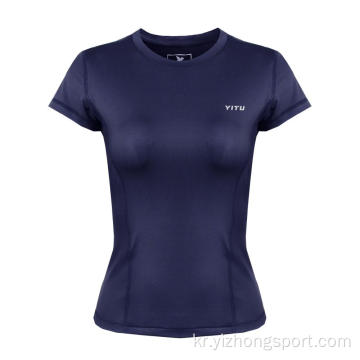 수분 위킹 드라이 맞는 여성용 T 셔츠 통기성